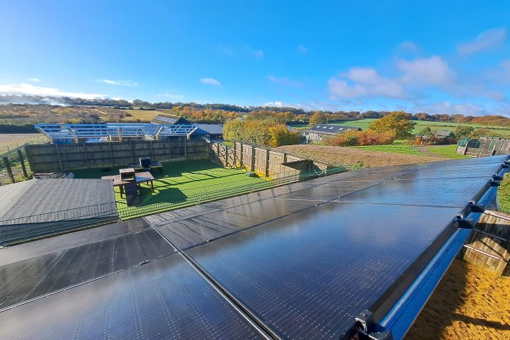 Installation of solar panels at a local charity in Salisbury