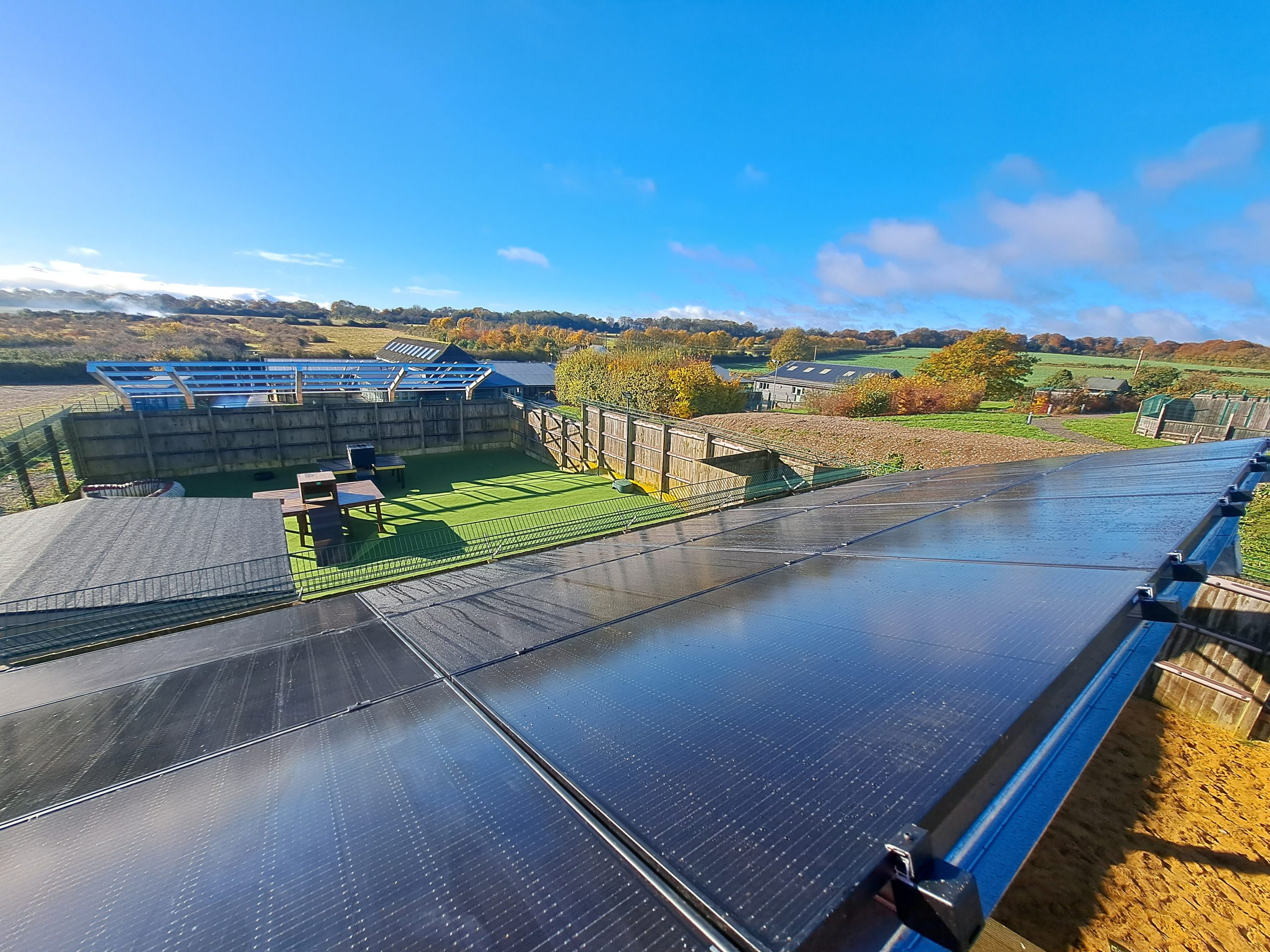 Installation of solar panels at a local charity in Salisbury